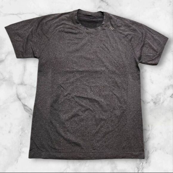 Lululemon Mens Gray Short Sleeve Metal Vent Tech - Picture 1 of 2